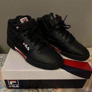 Fila Black and Red Kids' Sneakers